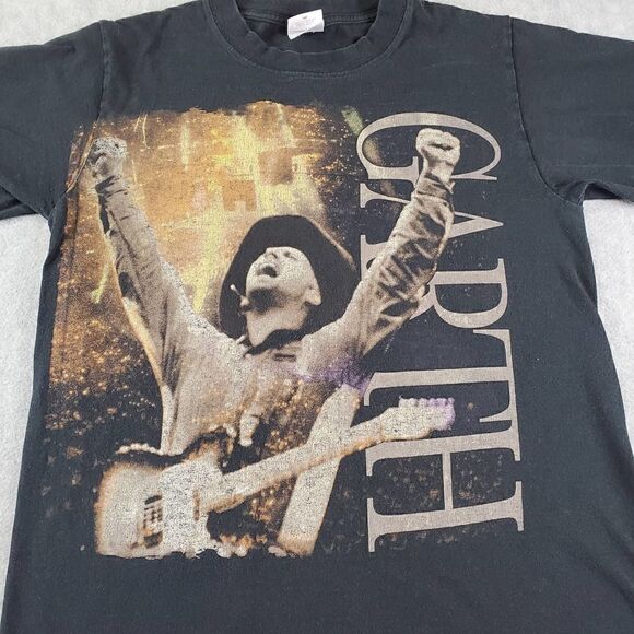 Vintage Garth Brooks Shirt Mens Small Black Anvil Country Graphic Tee - Picture 5 of 7